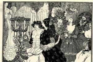 Aubrey Beardsleys Illustrationen für Oscar Wildes Theaterstück